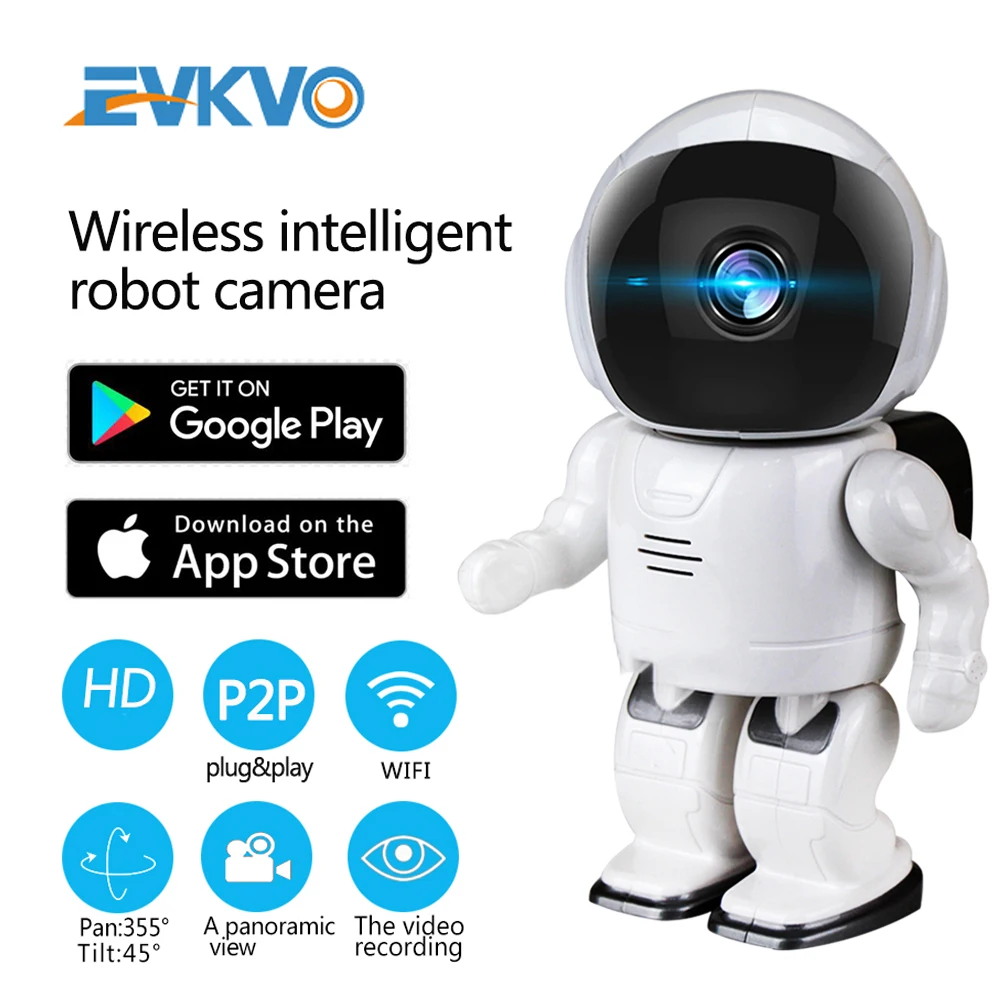 EVKVO 1080P HD IP Камера Беспроводной аудио камера в виде астронавта видеонаблюдения Wi Fi