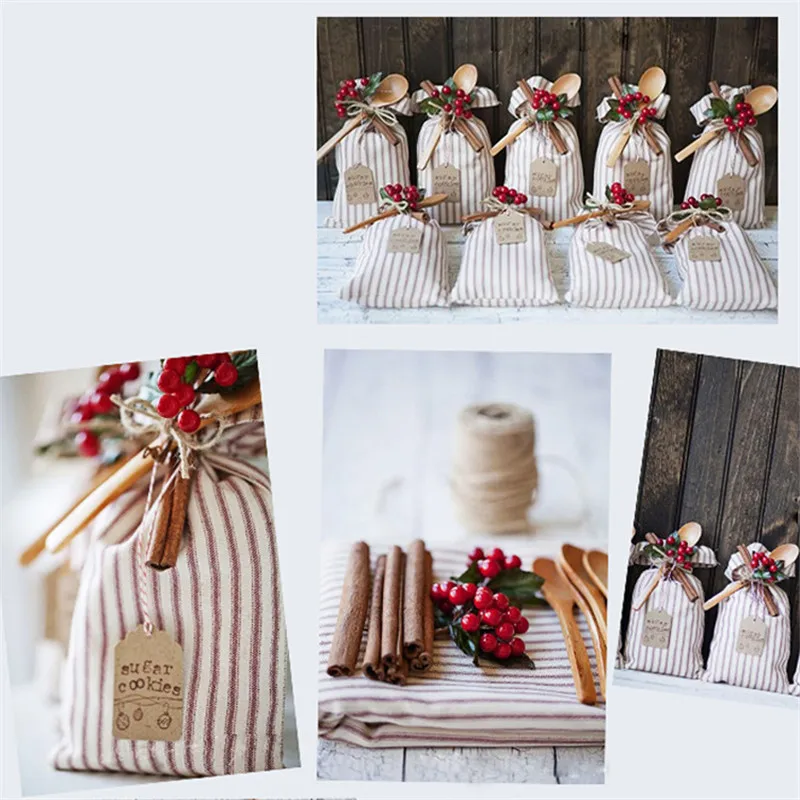 Рождественские украшения 100 шт. искусственные красные золотые ягоды Падуба