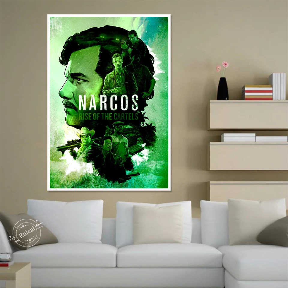 Настенный плакат с изображением персонажа Narcos в современном стиле украшение для