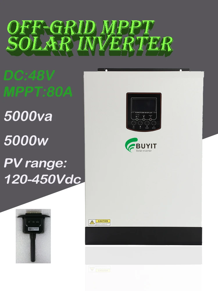 

5KVA чистая синусоида гибридный солнечный инвертор DC 48V 80A MPPT inversor с функцией WIFI инвертор все-в-одном системы
