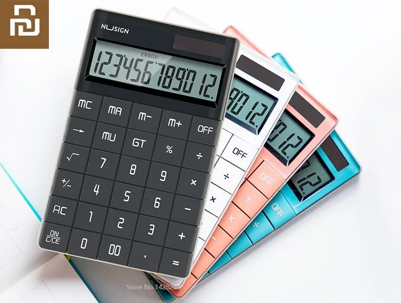 Мини калькулятор электронный Youpin 12 цифр с двумя кнопками|Умные датчики движения|