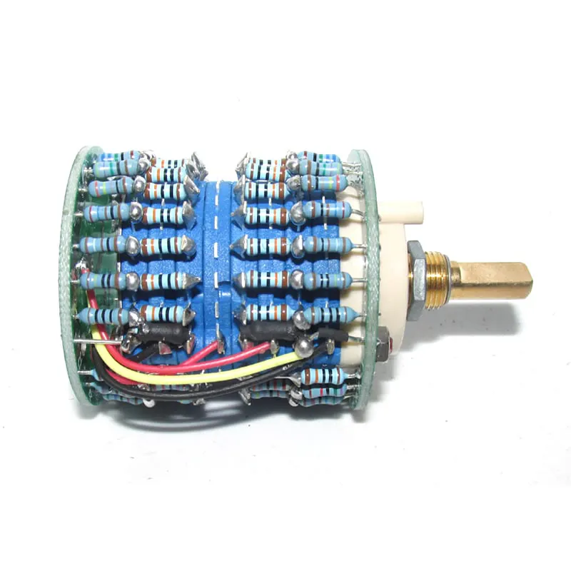 

High precision 4 × 24 gear precision shunt stepping type 50K / 100K / 250K / 500K volume potentiometer. Error is less than 1%
