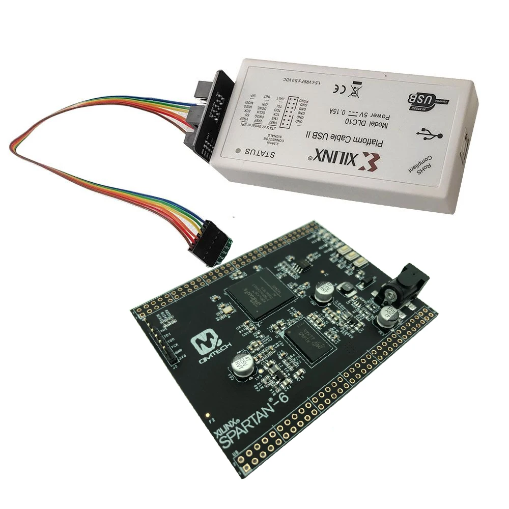Макетная плата XILINX Spartan 6 Spartan6 FPGA 32 Мб SDRAM Micron MT48LC16M16A2 XC6SLX16 основная с загрузкой DLC10