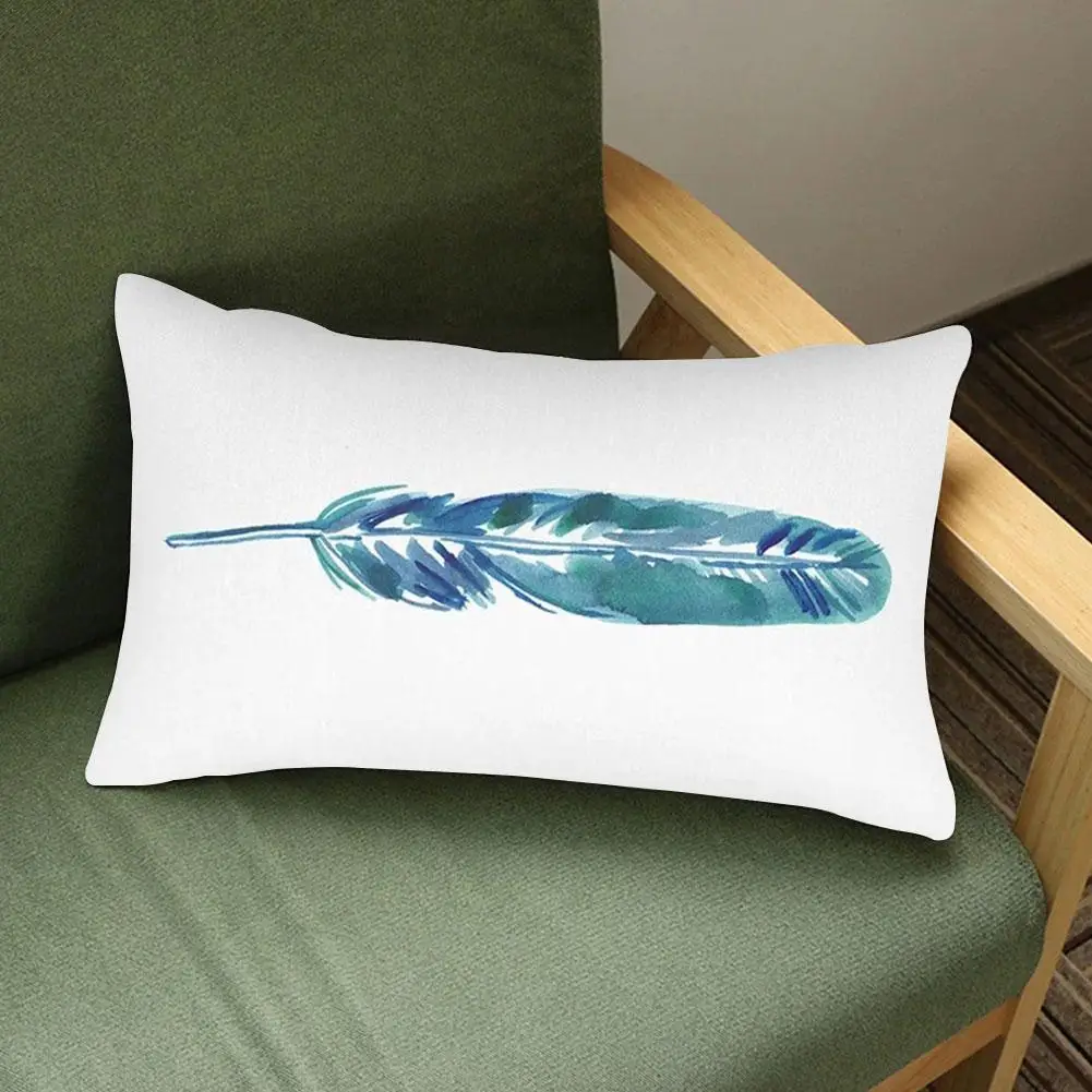 

Peach Skin Modern Nordic New Waist Pillowcase Green Pillowcase Sofa And Blue Bed Printing Living Car Cushion Room Decoratio Q7r1