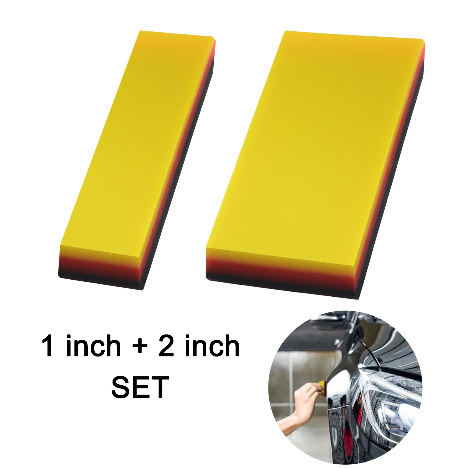 

EHDIS 2pcs Carbon Fiber Film Installing Squeegee PPF Scraper Vinyl Car Wrap Window Tint Auto Household Cleaning Wiper Tools Set