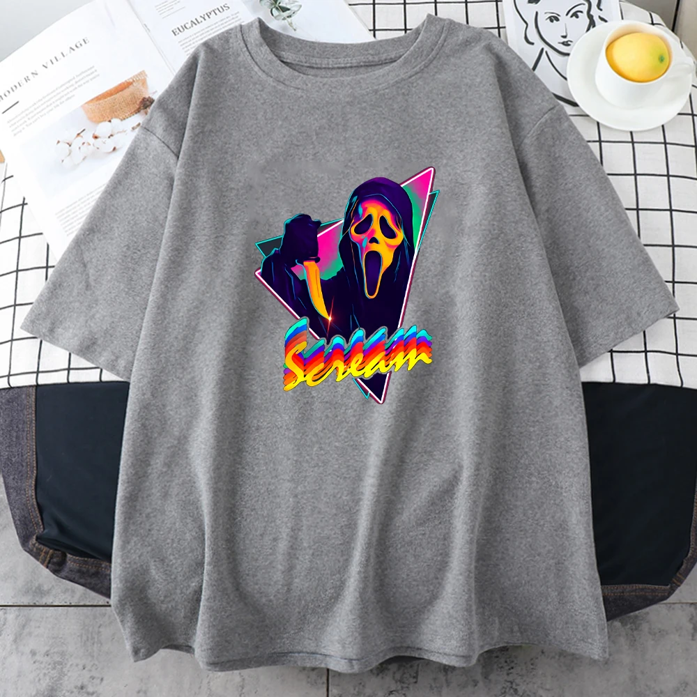 

What's Your Favorite Scary Movie Print Tshirt Woman Summer Simplicity Clothing Brand Casual T Shirt Leisure Anime Woman Tshirts
