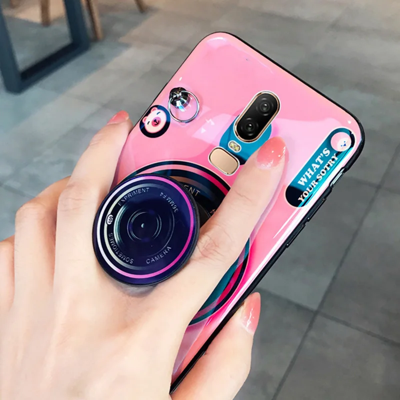 Чехол для телефона для Oneplus 6 5 T 7pro, силиконовый чехол с 3D подставкой для камеры, чехол для Oneplus 5 T 7 pro 6 T 6 T, чехол с длинным ремешком