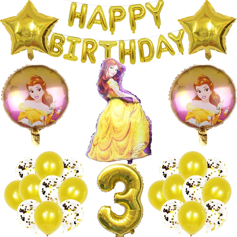 1 Набор гелиевые шары Красавица и Чудовище 32 дюйма | Дом сад