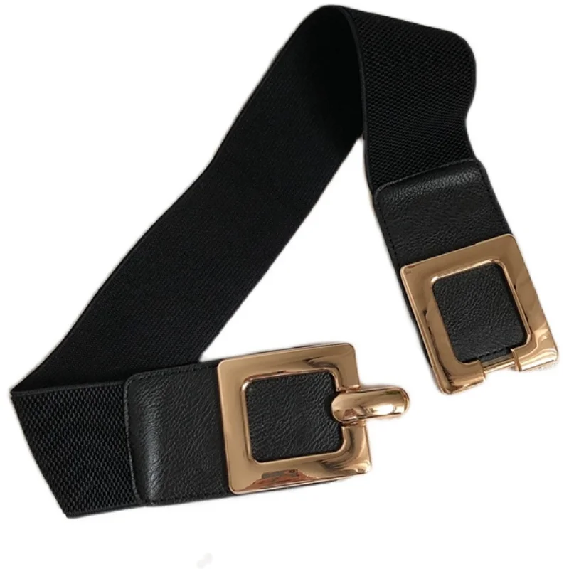 

Famous Brand Belt 6 Cm Wide New Women's Designer Metal Women's Luxury Belt All-match Belt Collocation Dress Waist Accessories