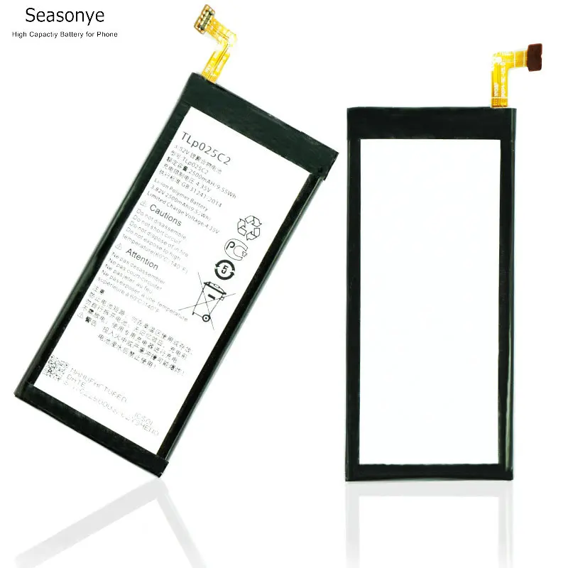 Seasonye 2500 мАч/9.55Wh TLP025C2/TLP025C1 Замена Батарея для Alcatel One Touch POP 4 Plus 4+ OT-5056D 5056D 5056A 5056W