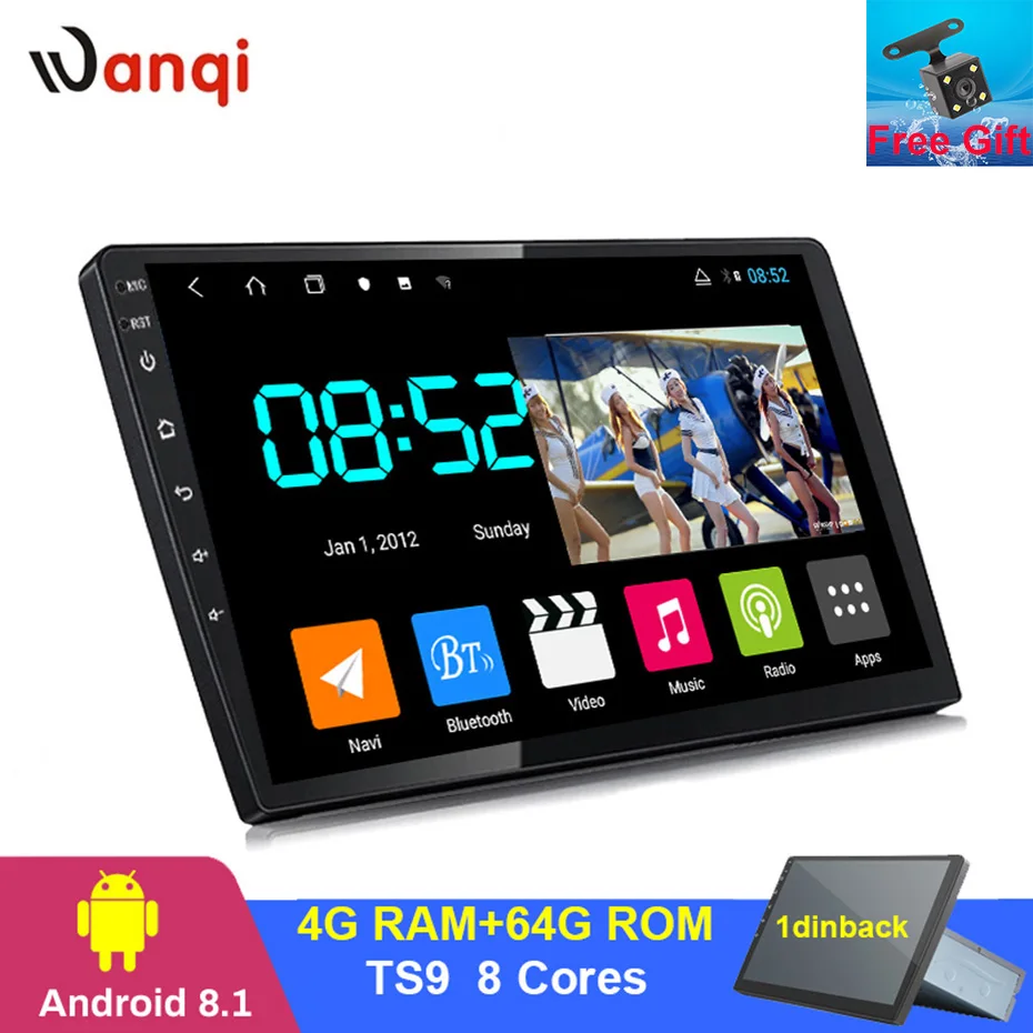 Подарок для 140 градусов ночного видения автомобиля задняя камера заднего вида