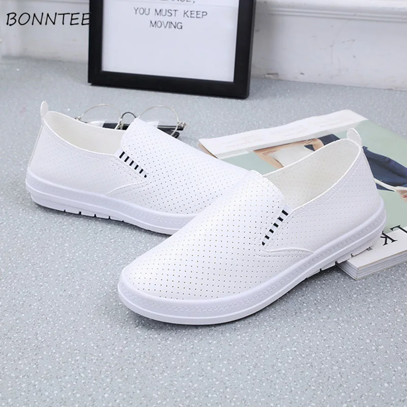 Кроссовки без шнуровки для женщин Вулканизированная подошва легкие дышащие