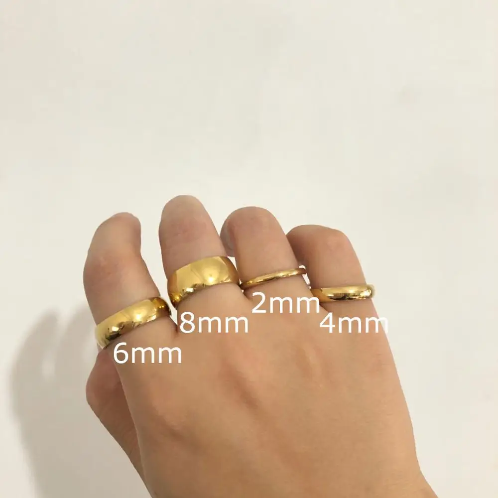 Обручальное кольцо из нержавеющей стали для мужчин и женщин ювелирное изделие