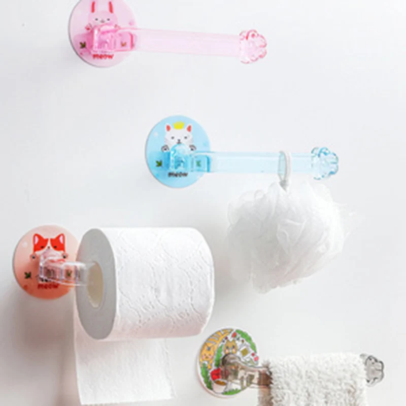 Креативный настенный держатель для рулона бумаги в форме кошки настенное
