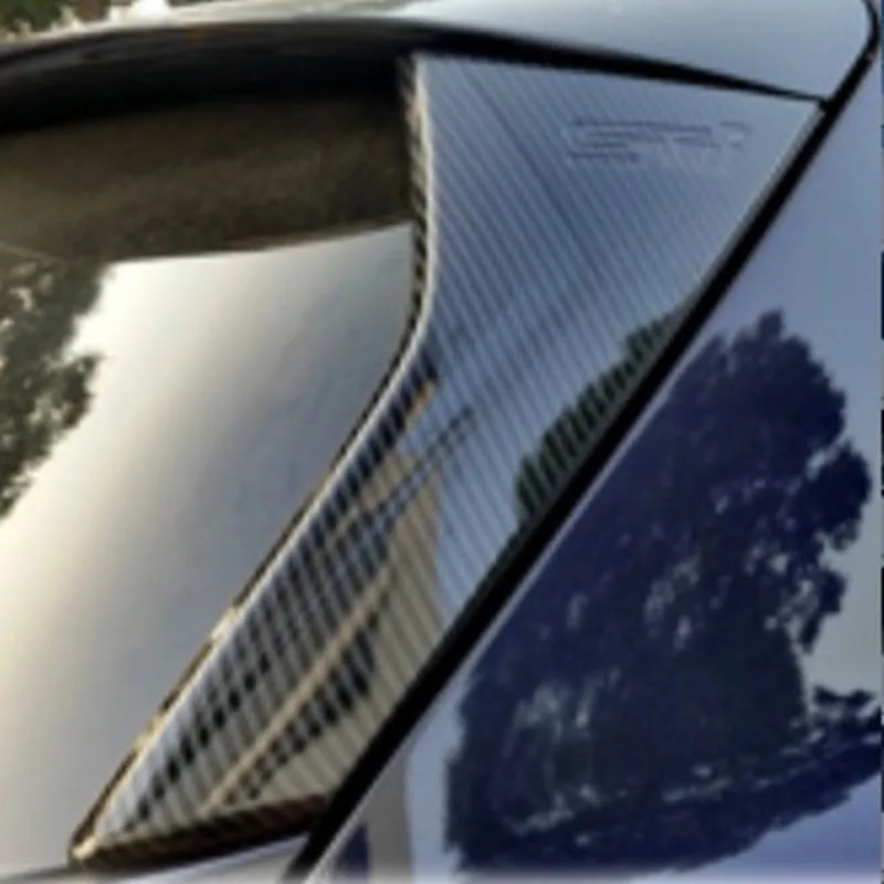 2 шт. углеродное волокно черный и ABS ярко серебристый декоративный чехол на заднее