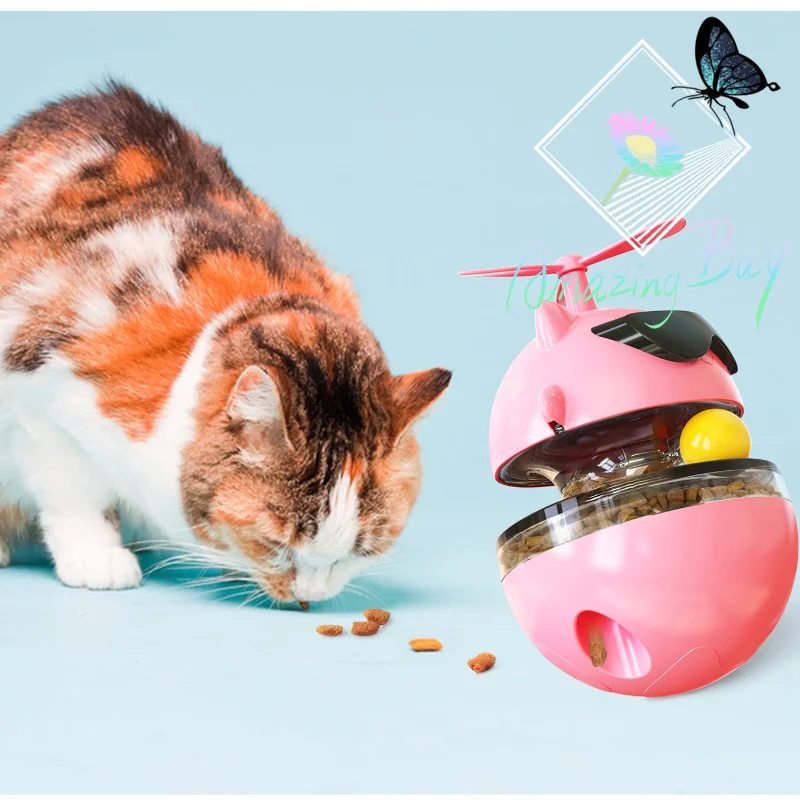 

AmazingBuy USB Self Rotation with Light Free Play 360 Pet Cat Cute Toys