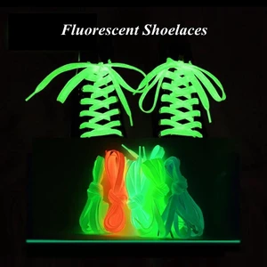 6 Colors Luminous Shoelaces Flat Suitable For All Shoes Fluorescent laces Party Get together Night r