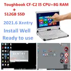 Горячая Распродажа 2021, бывший в употреблении телефон TOUGHBOOK CF C2 ноутбук i5 CPU 8 ГБ ОЗУ 512 ГБ SSD MB STAR C4C5 FULL 2021,06 Xentry программное обеспечение