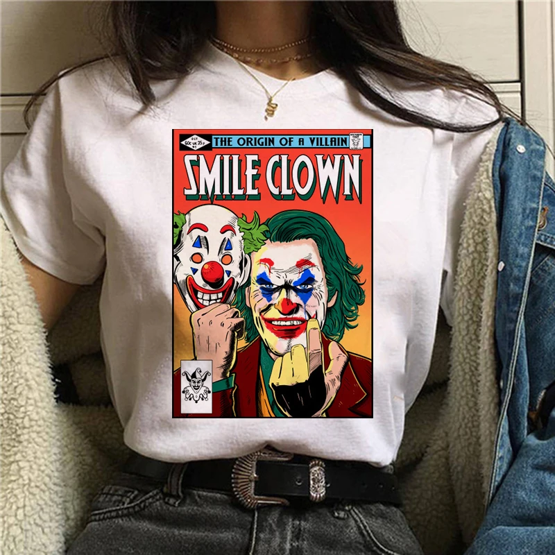 Joker 2020 Joaquin Phoenix футболка Мужская/Женская/детская лето новая белая повседневная