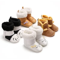 winter cute cartoon newborn baby girls princess winter boots first walkers soft soled infant toddler kids girl footwear shoes