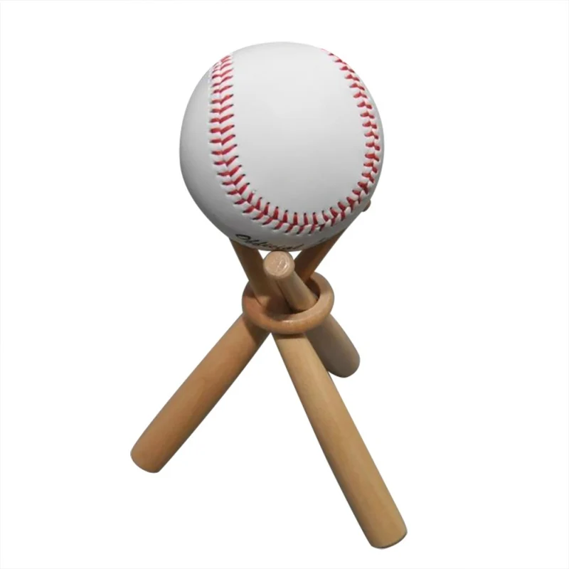 

Mini Baseball Bat Wood Display Stand Baseball Golf Tennis Storage Base Holder Support