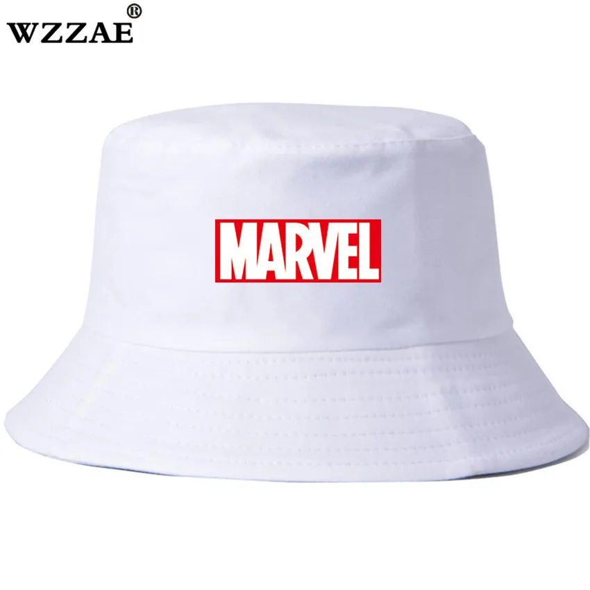 WZZAE New Men's Bob MARVEL Bucket Hats Outdoor Fishing Wide Brim Hat UV Protection Cap Men Hiking Sombrero Outdoor Gorro Hats