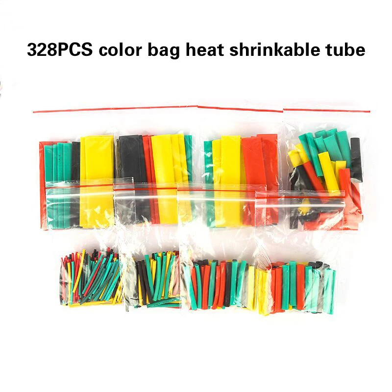 

328pcs Set Heat shrink tube color Insulation Sleeving Polyolefin Shrinking Assorted Heat Shrink Tubing Wire Cable Charging line