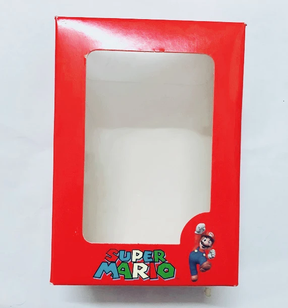 box Super Mario Bros экшн-фигурка, кукла, милый супер Марио, качающаяся голова, фигурка, модель игрушки, украшение автомобиля, детская игрушка - Цвет: box