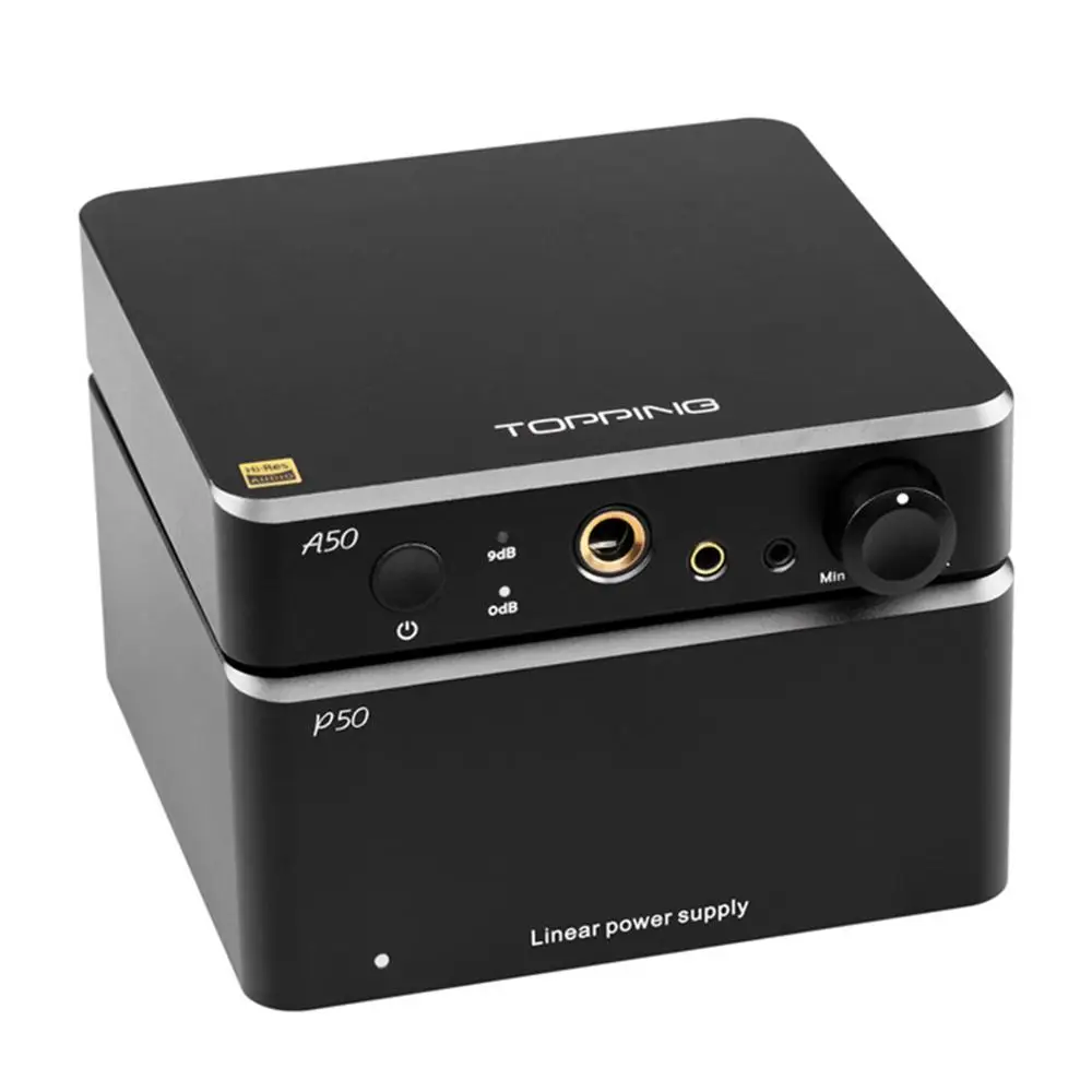 TOPPING A50 LME49720 Настольный усилитель для наушников в сочетании с Topping D50s P50 - Цвет: A50 and P50