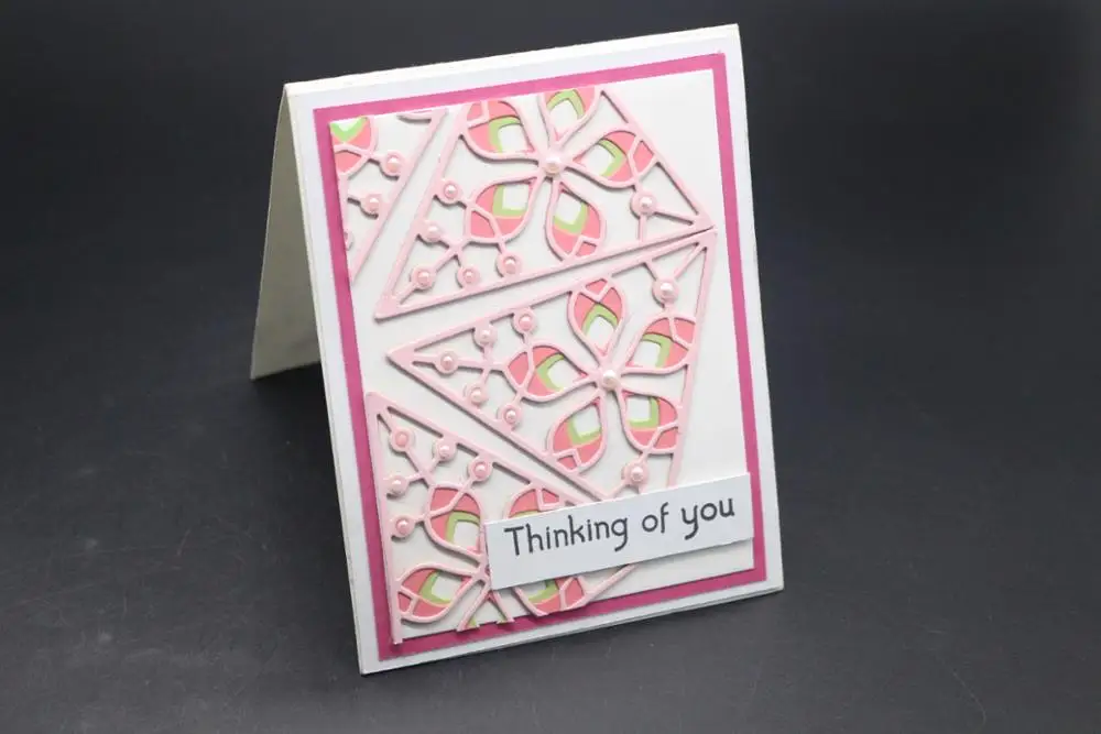 Умственная вырубная форма 3 шт. треугольник Скрапбукинг цветок вырубка ручной