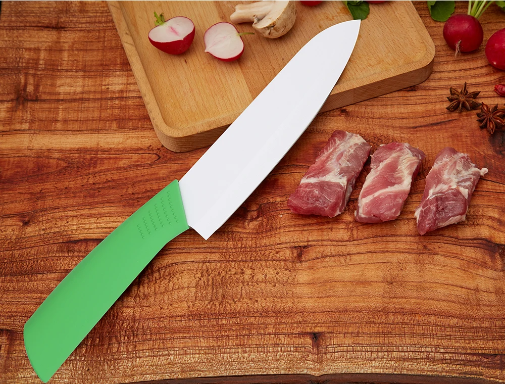 Поварской нож, кухонные инструменты, дюймовый нож, Кухонные керамические ножи, кухонные ножи белого цвета для очистки овощей, красочное лезвие, керамическая ручка