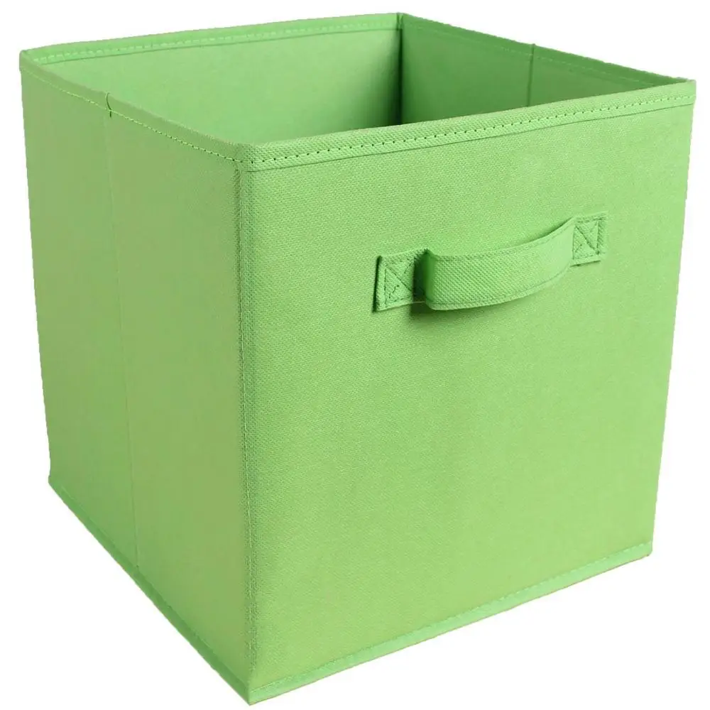 27x27x28cm Нетканый тканевый складной шкаф коробка для хранения игрушек органайзер для хранения одежды ящик для нижнего белья бюстгальтер носки с ручкой грудь - Цвет: 27x27x28cm