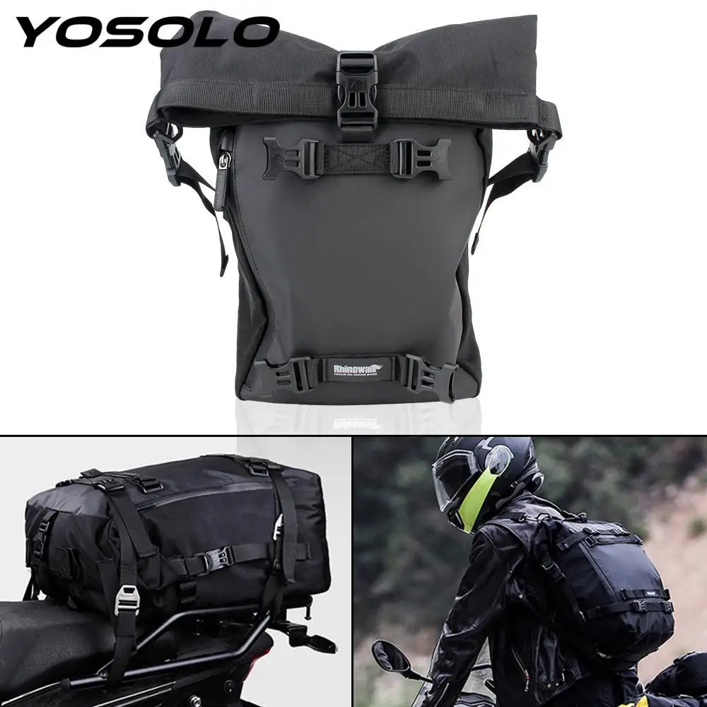 

10L Motocross Rear Seat Bag Multi-function Waterproof Outdoor Riding Backpack Motorcycle Storage Saddle Bag Large Capacity