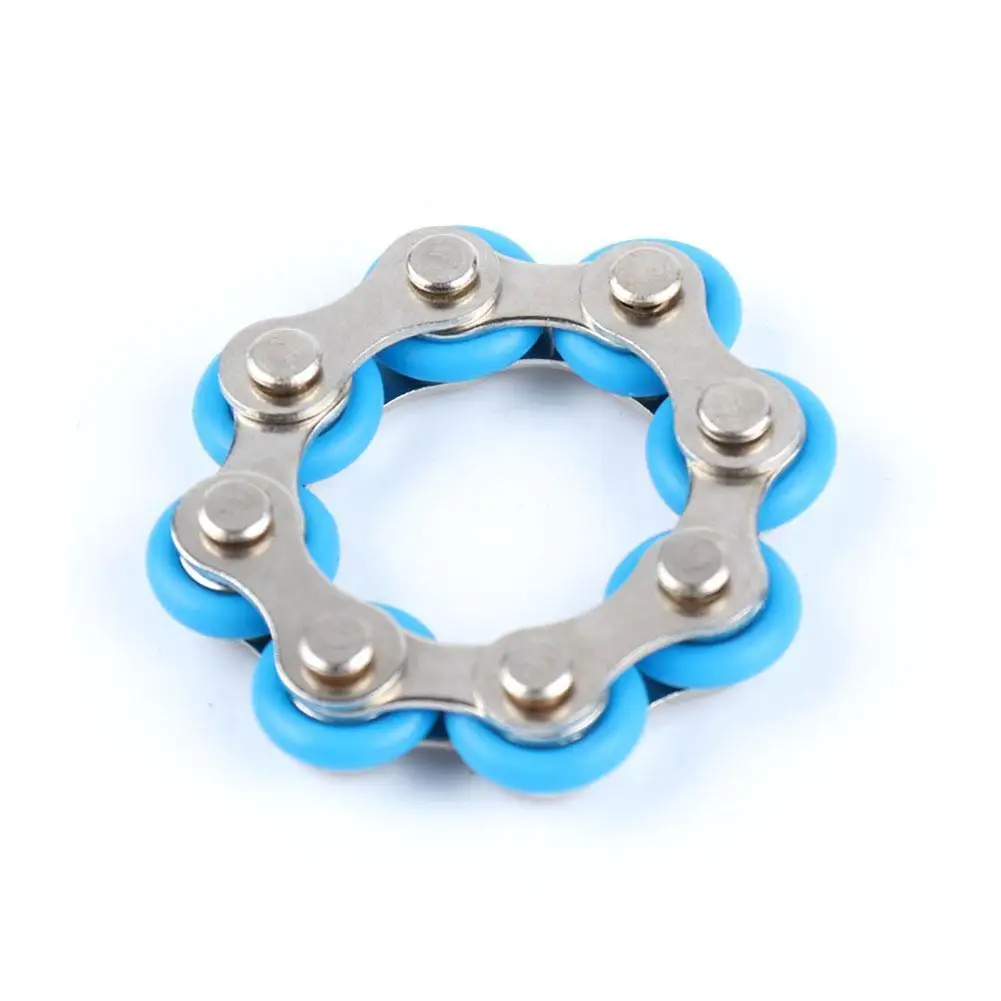Надувные игрушки велосипедной цепи Spinner Браслет Анти игрушка для аутизма