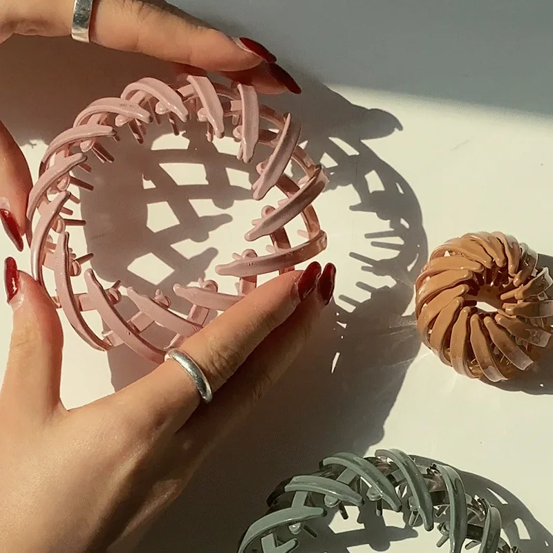 

Ponytail Hairpin Curling Long Hair Coil Hairpin Ponytail Buckle Hair Grab Clip Fresh Hair Ring Crystal Tail Hair Accessories