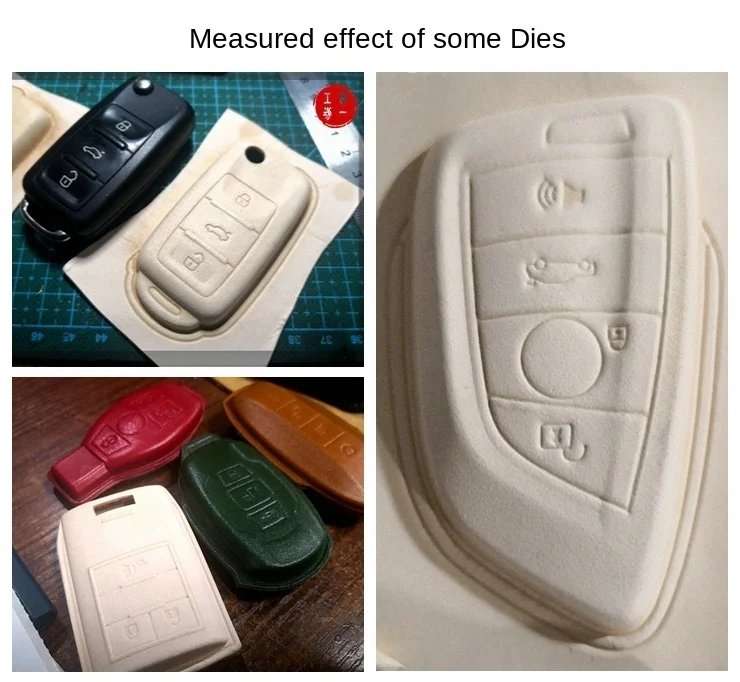 

Car Key Holster Plastic Mold Key Pattern Integrated Molding Handmade Leather Goods DIY Cold Compression Molding Working Tools
