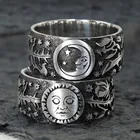 CAOSHI резные дизайнерские винтажные женские кольца в виде Солнца и Луны, уникальный подарок для девушки, женские аксессуары в стиле панк для танцевальной вечеринки, ювелирные изделия, Прямая поставка