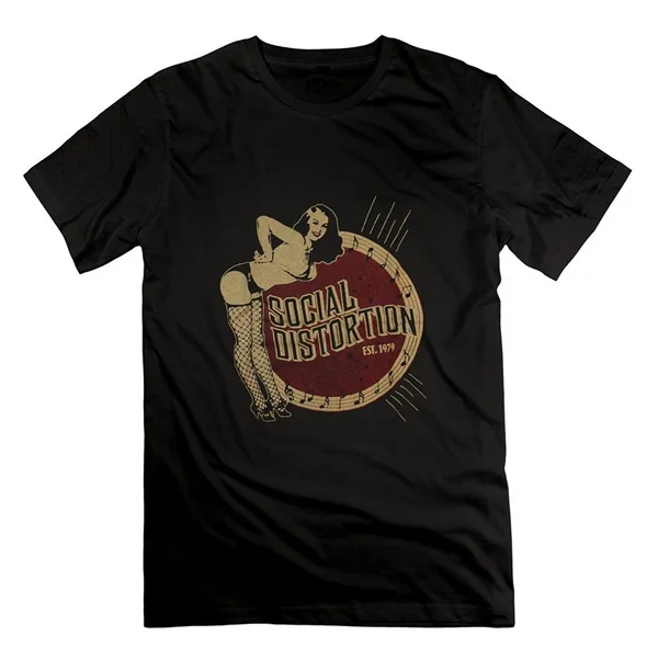 

Fashion Men's T-Shirt Print Social Distortion Men's Cotton Tshirt Funny Shirts