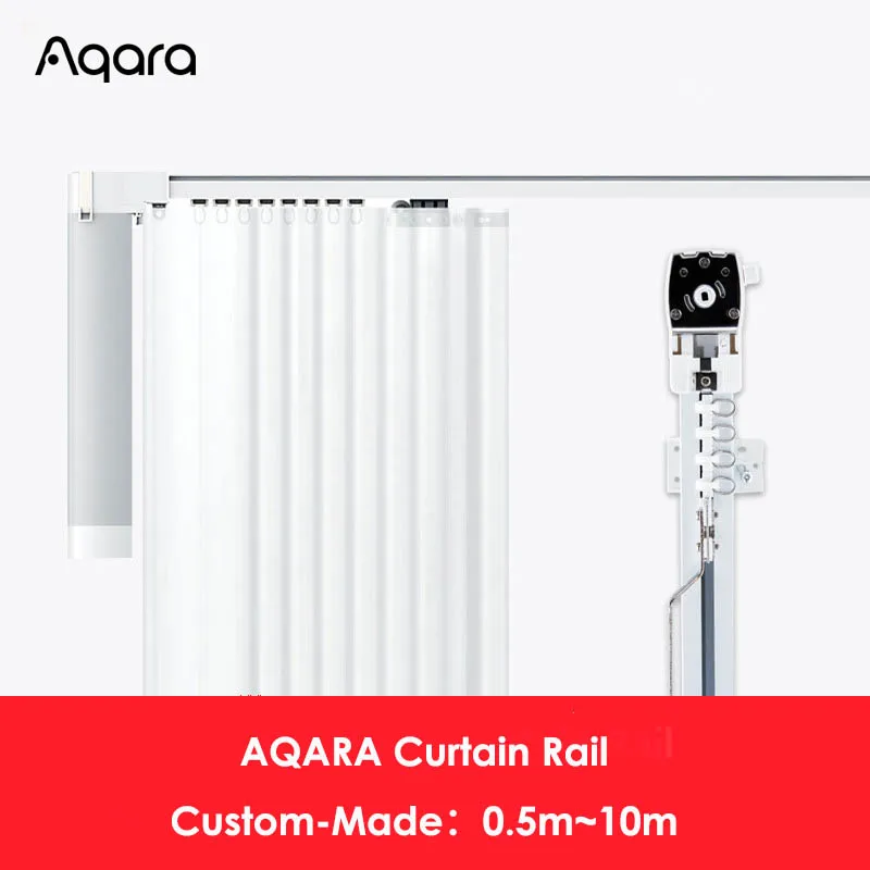 Моторные направляющие для штор Aqara Zigbee бесшумная дорожка занавесок с Wi-Fi работает