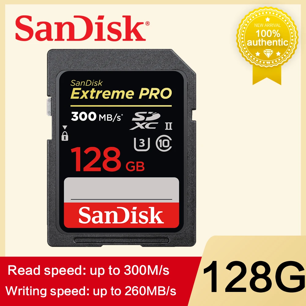 Высокоскоростная карта памяти SanDisk Ultra Pro SD 32 Гб 64 128 ГБ UHS II камера U3 до 300 МБ/с./с
