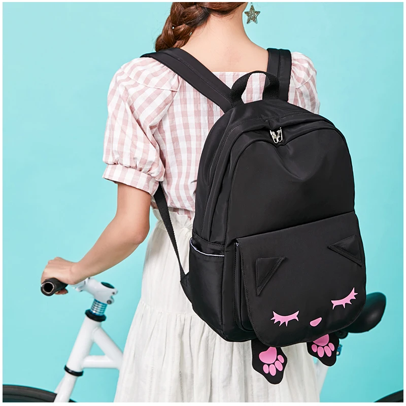 Бренд atinfor водонепроницаемый рюкзак для женщин школьников милый кот сумка книг