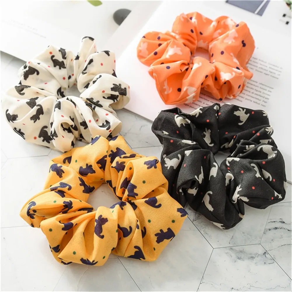 Резинка для волос эластичная с цветочным принтом 2019| |