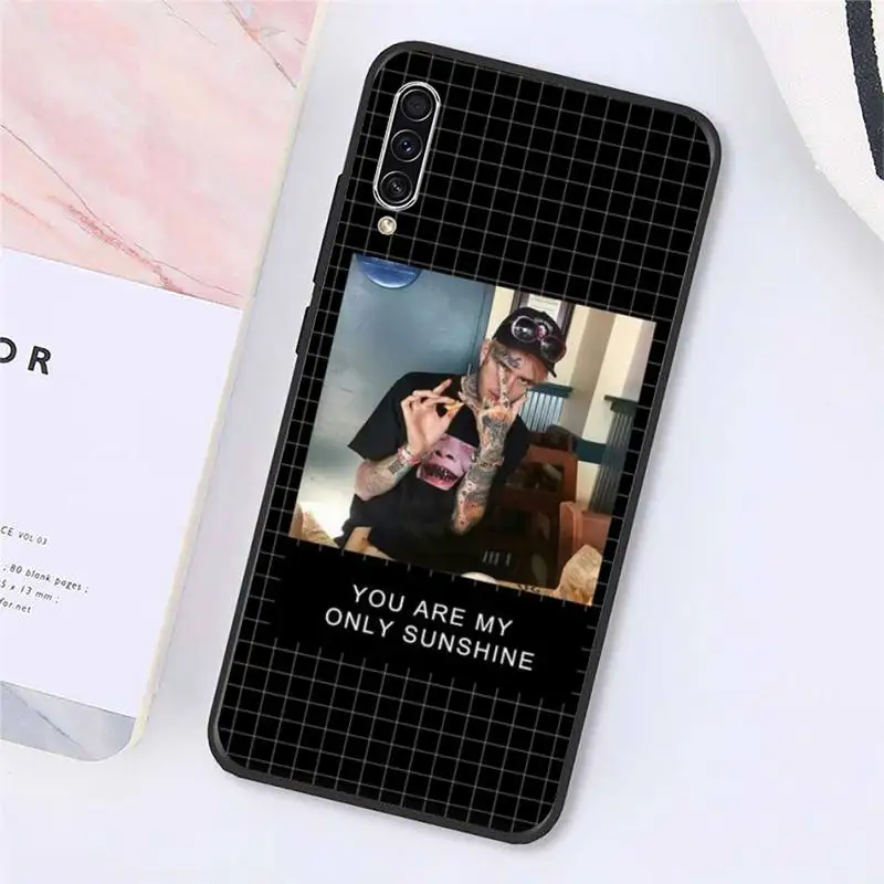 

Lil Peep rapper Lil Gustav Elijah Ahr Bo Peep Phone Case For Samsung galaxy A S note 10 7 9 20 30 31 40 50 51 71 21 s ultra