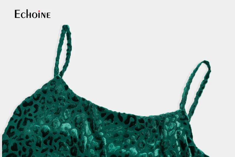 Мини-платье женское летнее с леопардовым принтом и тонкими бретельками | Женская