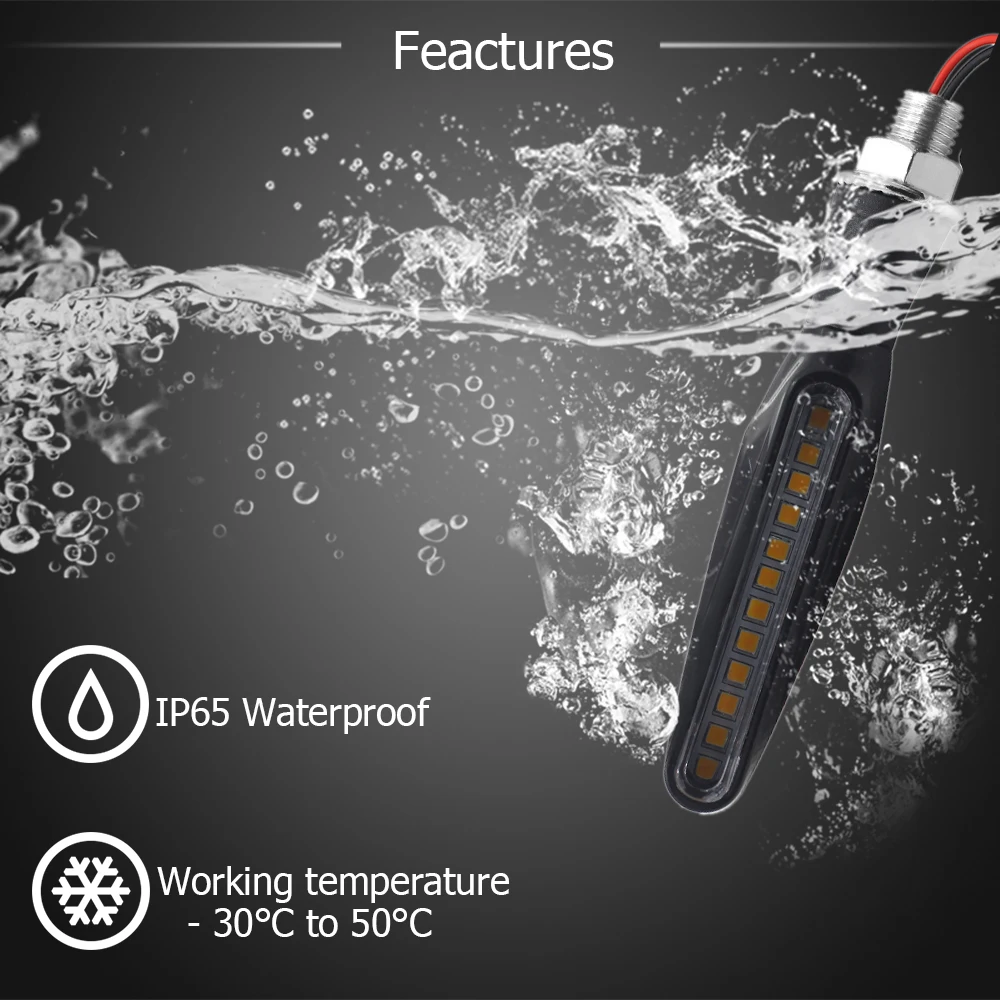 Универсальный светодиодный указатель поворота для мотоцикла фонарь Ducati 400 620 695 696