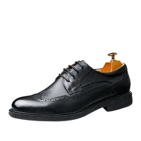 all match cowhide high quality genuine leather shoes men dress shoes for men flats fashion spring lace up business men shoes