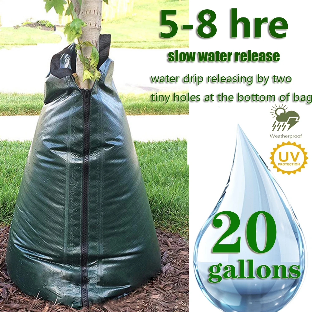 

20 Gallon Garden Tool Agricultural Drip Irrigation PVC With Zipper Plants Slow Release Hanging Reusable Tree Watering Bag Large