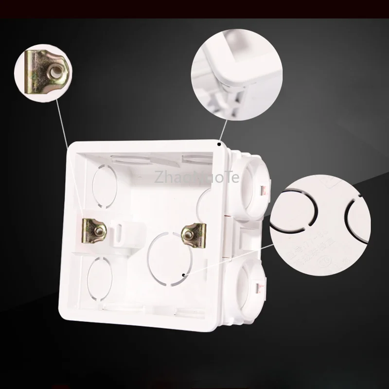 Тип 86 розетка для переключателя темная коробка Бытовая огнестойкая сборка