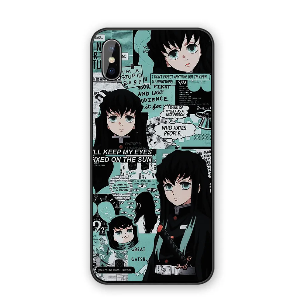 Kamado Nezuko Kimetsu no Yaiba Demon Slayer Силиконовый ТПУ чехол для телефона для iphone XR X XS MAX 5 5S 6 6S 7 8 Plus