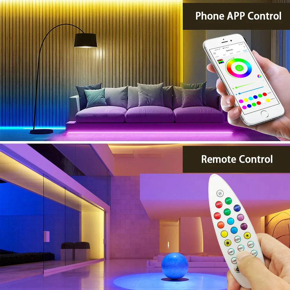 5050 RGB APP новейший Wi-Fi пульт дистанционного управления 5 м 10 15 20 полный комплект LEMD